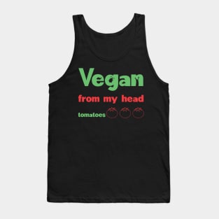 Vegan from my head to my toes Tank Top